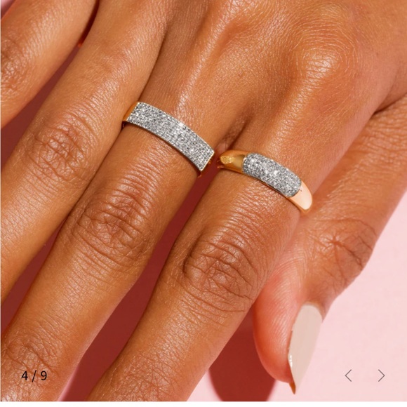 Stone and strand glamorous bomb ring. 9 - Picture 4 of 8